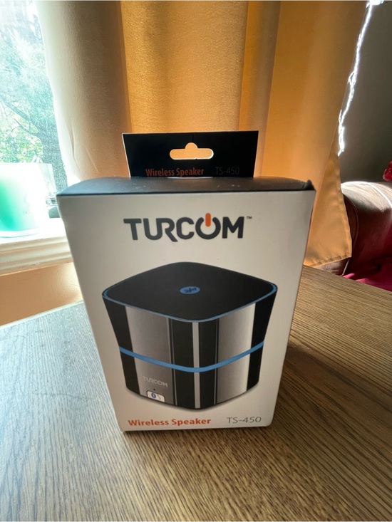 Turcom Other - Turcom Wireless Portable Speaker — Black with Blue Trim